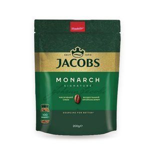 Кава розчинна Jacobs Monarch сублімована, 200 г купити CoffeePush
