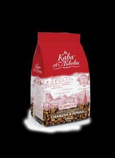 Кава зі Львова смажена в зернах "Еспрессо", 240 г купити CoffeePush