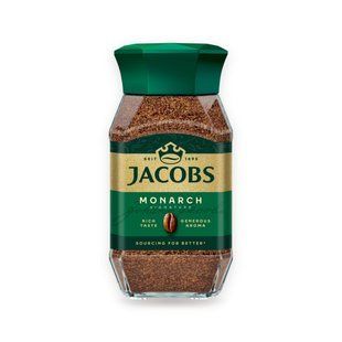 Кава розчинна Jacobs Monarch сублімована, скляна банка 190 г купити CoffeePush